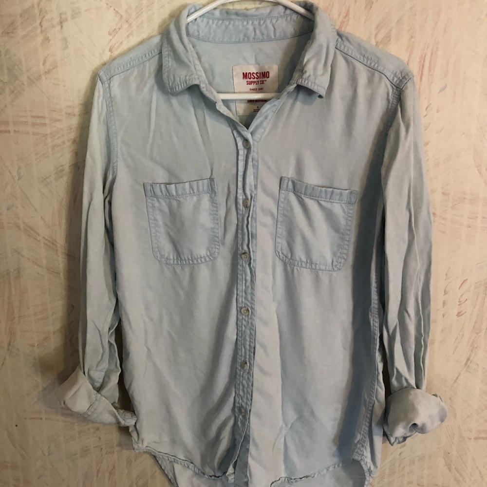 Jean button down shirt